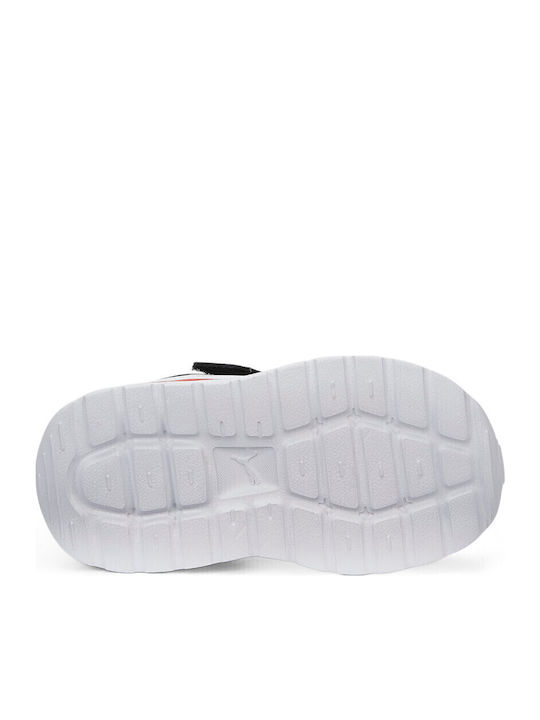 Anzarun Lite Kids Sports Shoes Running with Hoop & Loop Closure Black