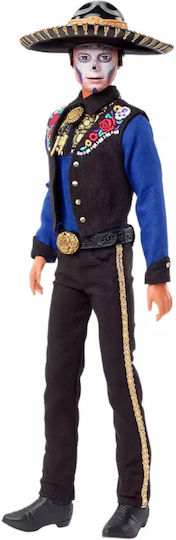Barbie Día De Muertos Collectible Boy Doll Ken for 3+ years+ Years 33cm