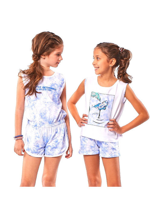 Kids' Fabric Jumpsuit Shorts/Bermudas Light Blue