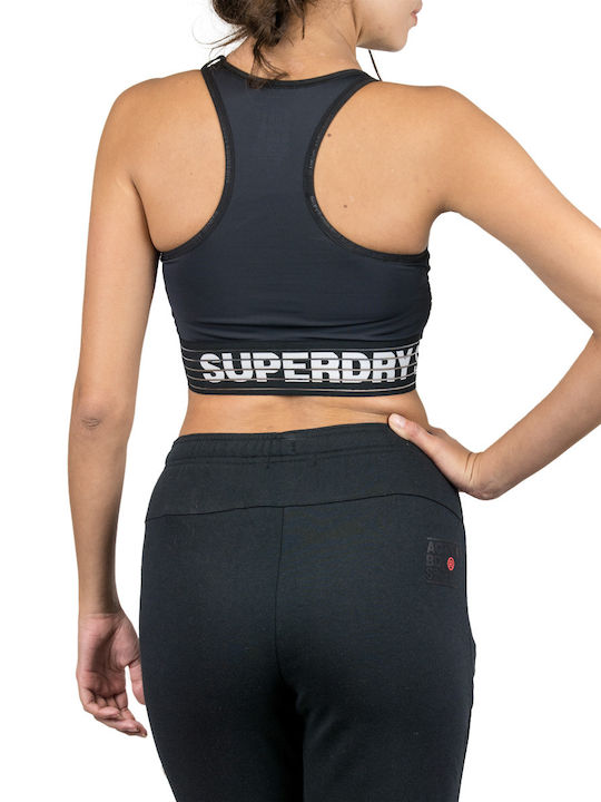 Superdry Women's Sports Bra without Padding Black GS3087AU-O2A