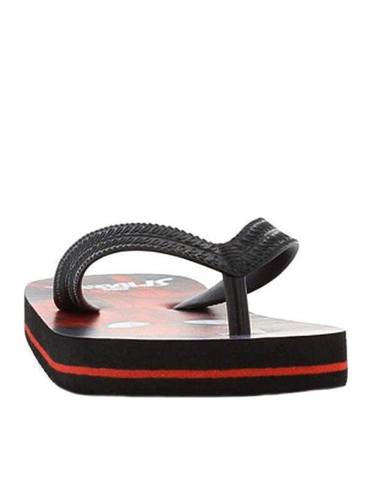 Șlapi pentru copii Flip Flops Spider-Man Negre
