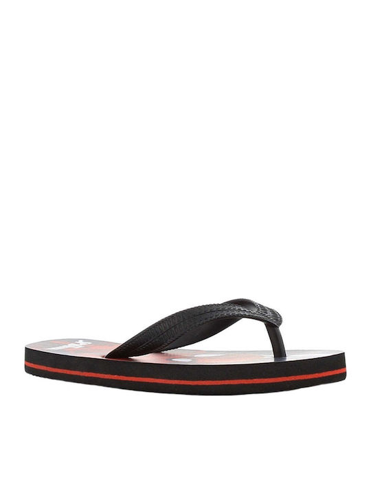 Șlapi pentru copii Flip Flops Spider-Man Negre