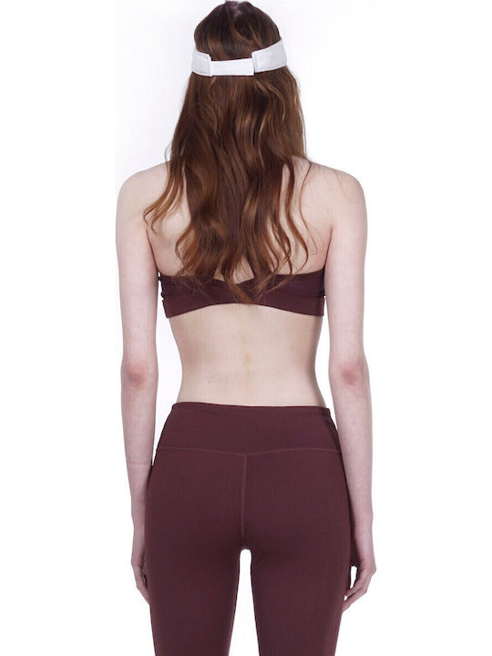 Women's Sports Bra with Light Padding Brown