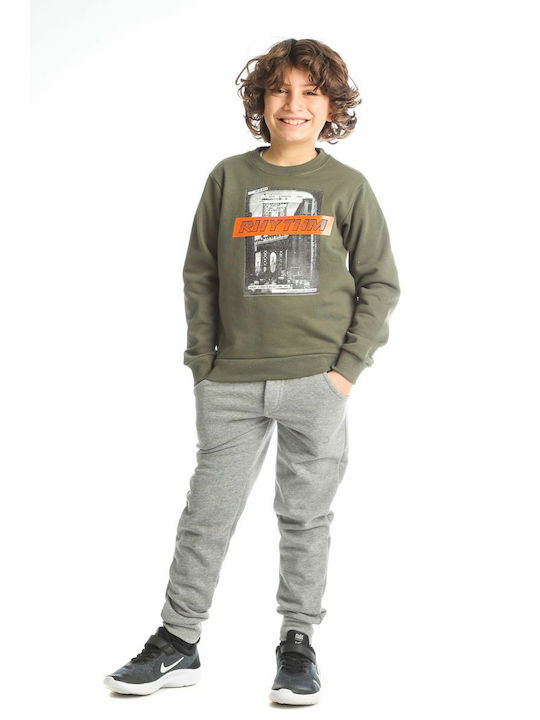 Joyce Kids Sweatpants Set Khaki 2pcs