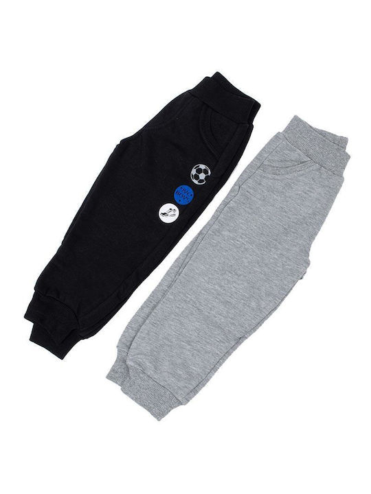 Joyce Kids Sweatpants Black/Grey 2pcs