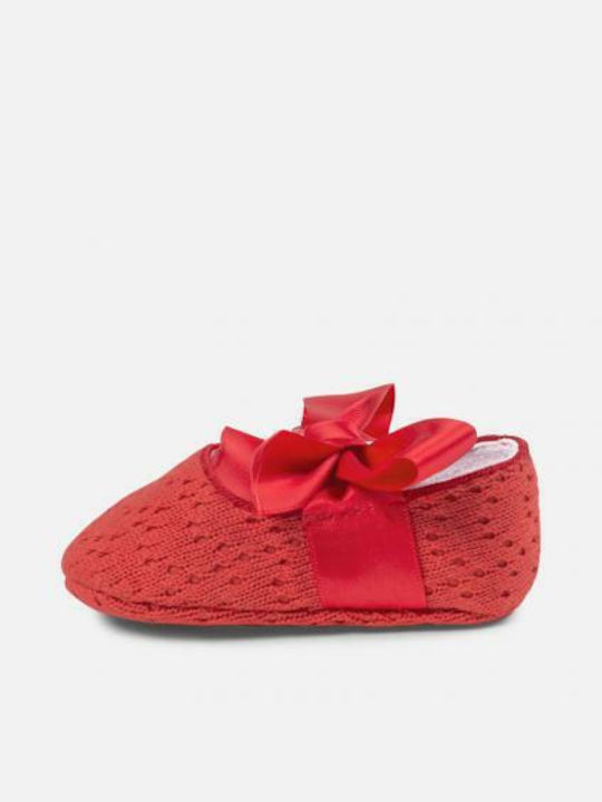 Mayoral Baby Slippers Red
