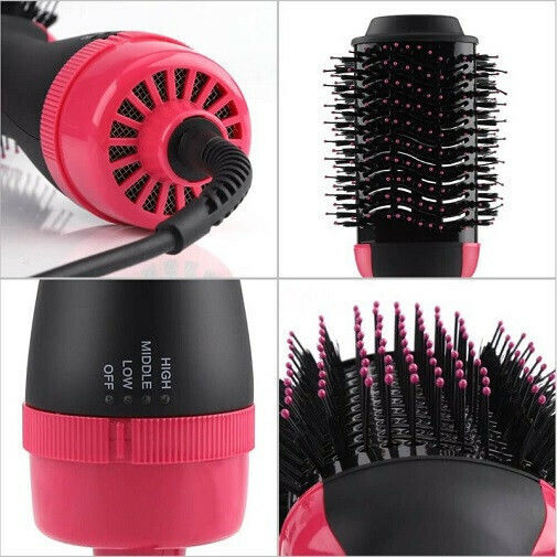 Andowl Electric Brush with Air for Curls 1000W