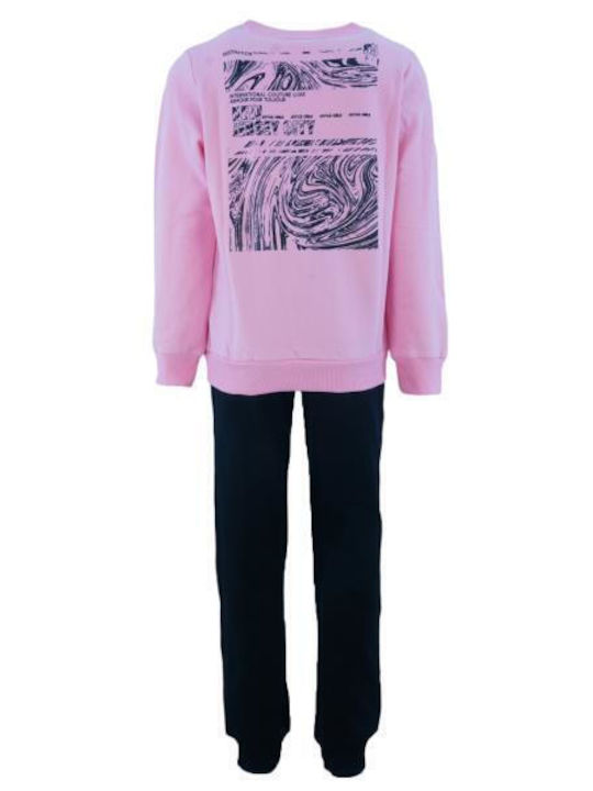 Joyce Kids Sweatpants Set Pink 2pcs