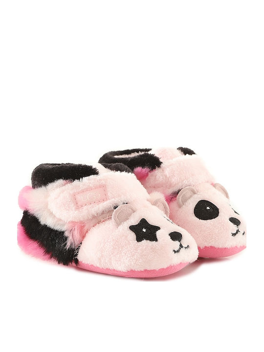 UGG Βρεφικά Παντοφλάκια Αγκαλιάς Ροζ Panda