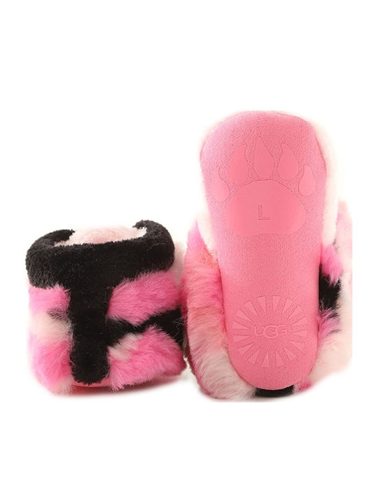 UGG Βρεφικά Παντοφλάκια Αγκαλιάς Ροζ Panda
