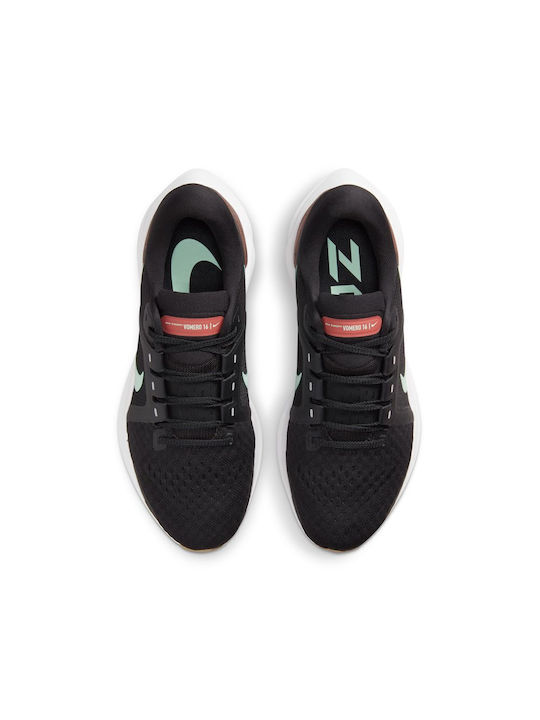 Air Zoom Vomero 16 DA7698-009 Γυναικεία Αθλητικά Παπούτσια Running Black / Mint Foam / Canyon Rust