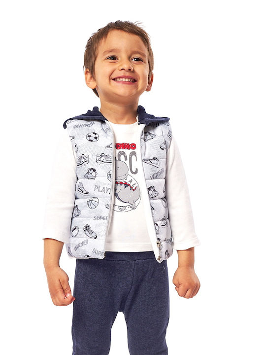 Hashtag Kinder Set mit Hose & Jacke Winter 3Stück Weiß