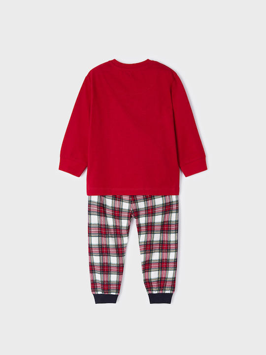 Mayoral Set Top & Bottom Kids Winter Cotton Pyjamas Red