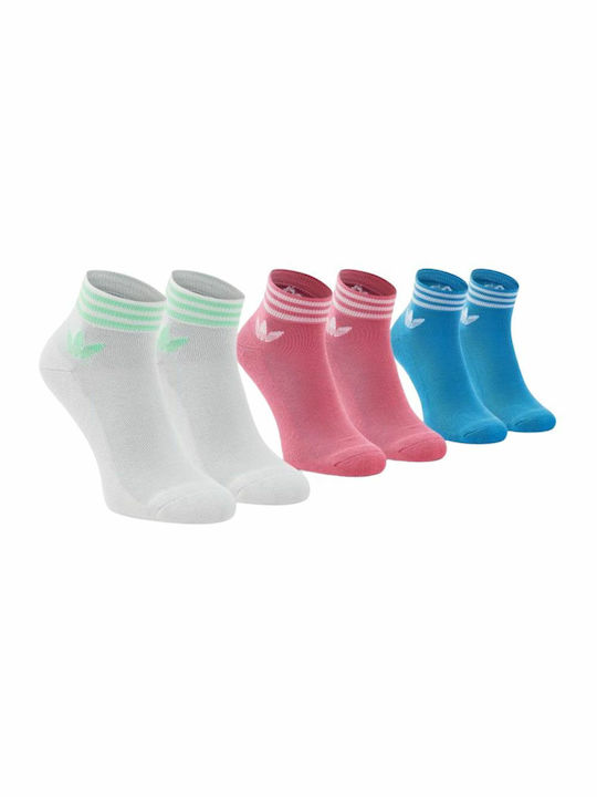 Adidas Αθλητικά Παιδικά Σοσόνια για Κορίτσι Πολύχρωμα 3 Ζευγάρια