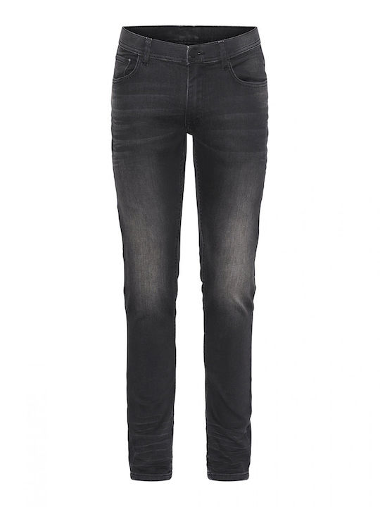 Marcus Ανδρικό Black Denim Ricco 2049 Slim Fit Stretch,Μαύρο