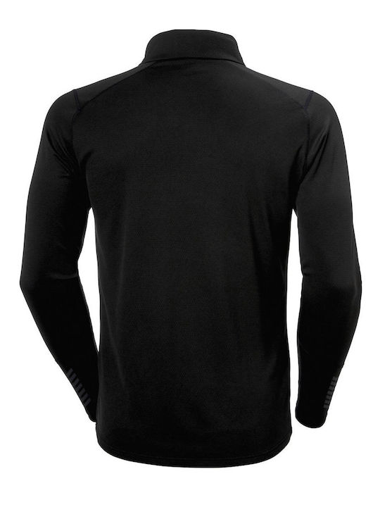 Helly Hansen Lifa Activa 1/2 Zip Herren Thermo Langarmshirt Schwarz