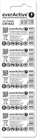 EverActive Batterien Lithium für Uhren CR1632 3V 5Stück