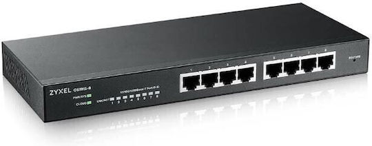 Zyxel GS1915-8 v1 Managed L2 PoE+ Switch με 8 Θύρες Gigabit (1Gbps) Ethernet