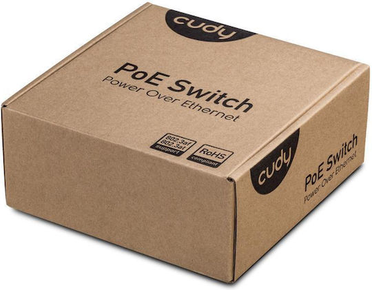 Cudy GS1005P Negestionat L2 PoE+ Switch cu 5 Porturi Gigabit (1Gbps) Ethernet