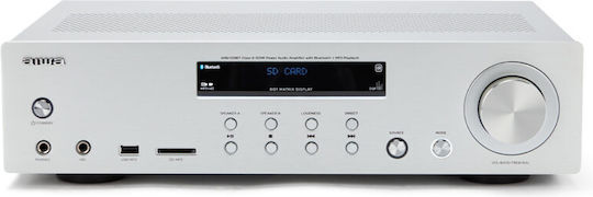 Aiwa AMU-120BT Power Amplifier Hi-Fi Amplifier Stereo 120W/4Ω 60W/8Ω AMU-120BTSL Silver