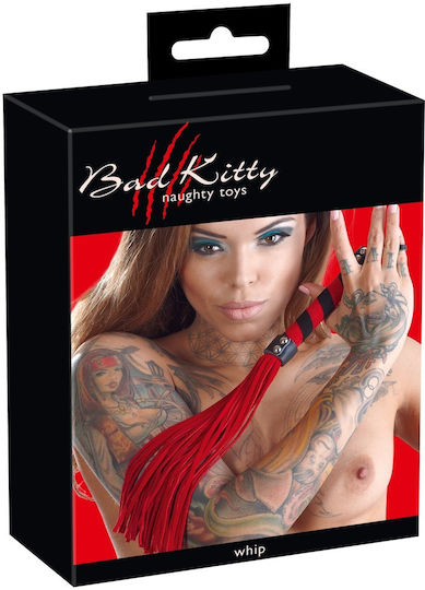 You2Toys Bad Kitty Red Flogger Μαστίγιο σε Κόκκινο Χρώμα