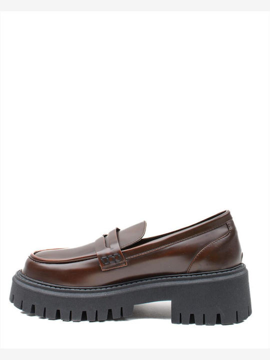 Women's Leather Loafers Brown