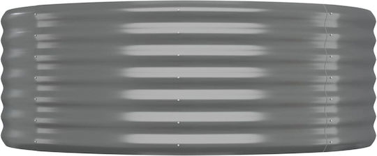 vidaXL Planter Box Metallic Gray 507x100x36cm.