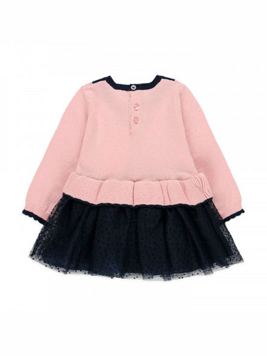 Boboli Kids Dress Long Sleeve Pink