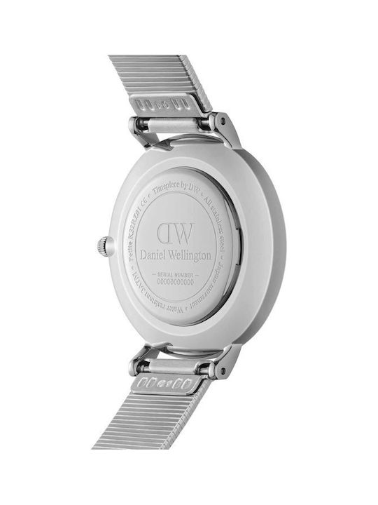 Daniel Wellington Petite Lumine Ceas cu Argintiu Brățară Metalică