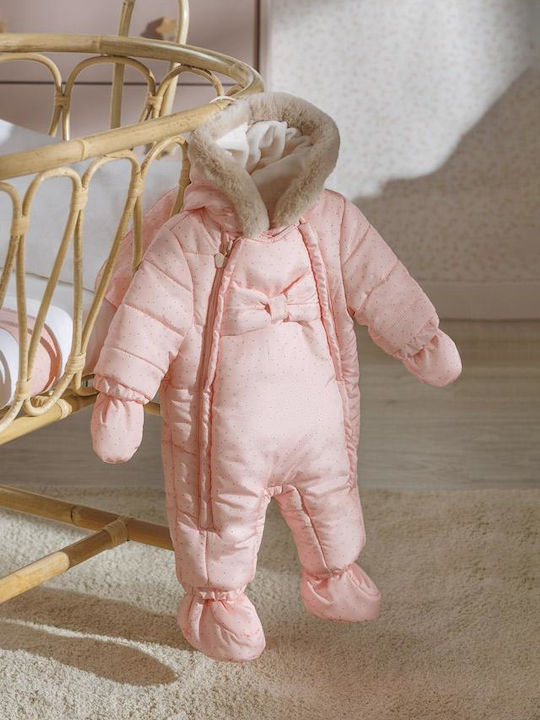 Mayoral Ecofriends Baby-Ausgehstrampler Langärmliges Rosa