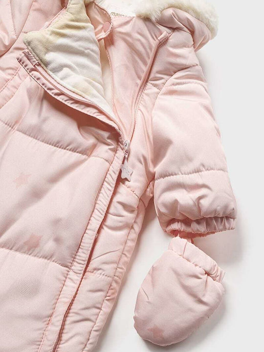 Mayoral Ecofriends Baby Bodysuit for Going Out Long-Sleeved Pink