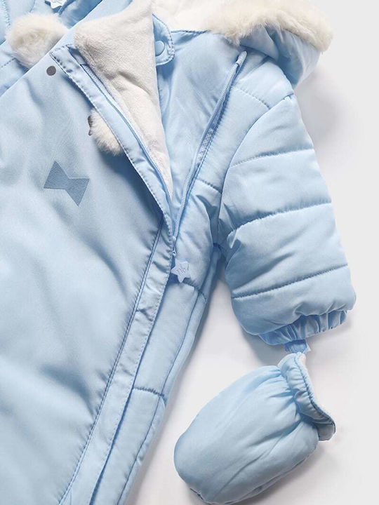 Mayoral Ecofriends Baby Bodysuit for Going Out Long-Sleeved Light Blue