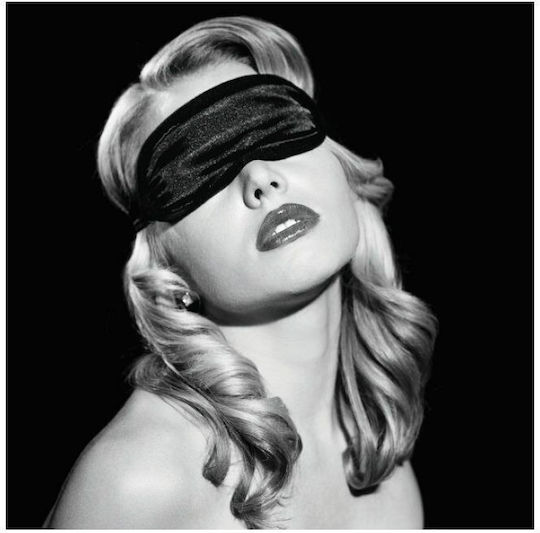 Sportsheets Black Sex & Mischief Satin Blindfold BDSM Mask in Black Color