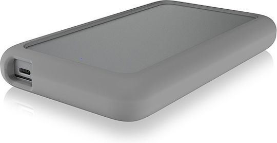 Icy Box Θήκη για Σκληρό Δίσκο 2.5" SATA III με σύνδεση Type-C σε Ασημί χρώμα
