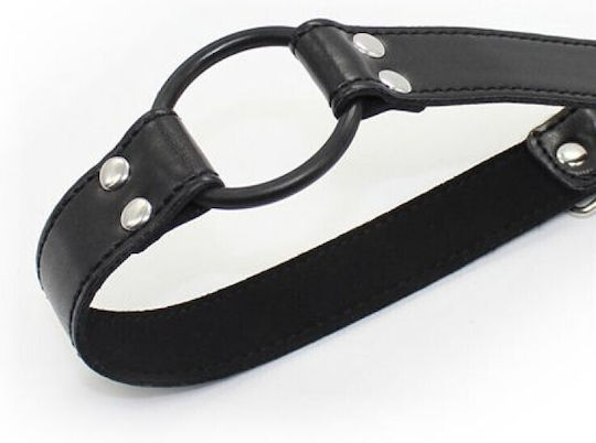 Toyz4lovers Easy Belt Ring Mouth Gag Φίμωτρο Easy Belt Ring Mouth Gag σε Μαύρο Χρώμα