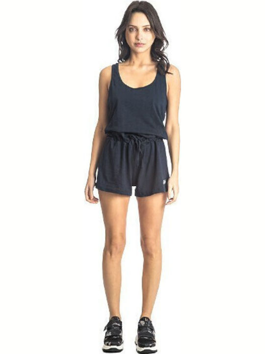 86410 Women's Sleeveless One-piece Shorts Blue
