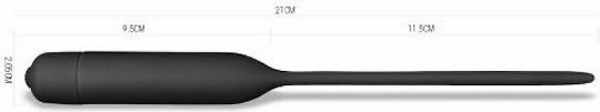 Lovetoy Silicone Vibrating Urethral Dilator Διαστολέας σε Μαύρο Χρώμα