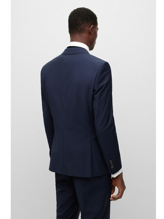 Men's Suit Jacket Slim Fit Navy Blue