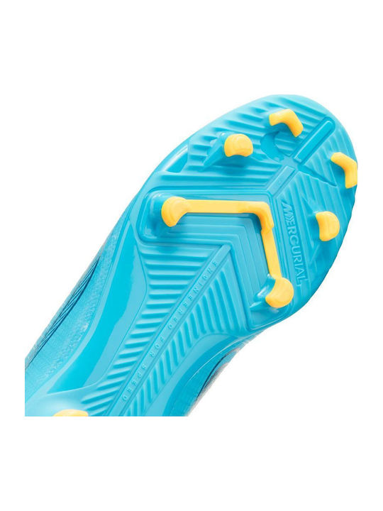 Mercurial Vapor Kids Molded Soccer Shoes Light Blue