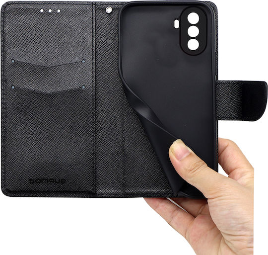 Sonique Trend Wallet Synthetic Leather Black (Huawei Nova Y70)