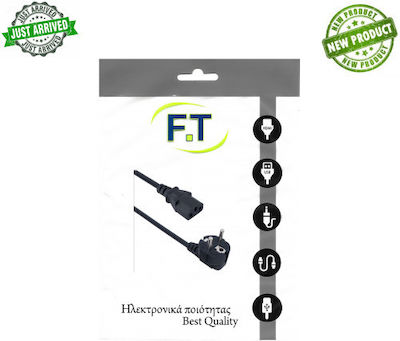 Schuko - IEC C13 Cable 1.5m Μαύρο (FTT16-18363)