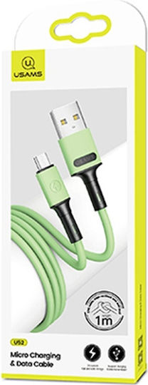 Usams Regular USB 2.0 to micro USB Cable Πράσινο 1m (SJ435USB02)