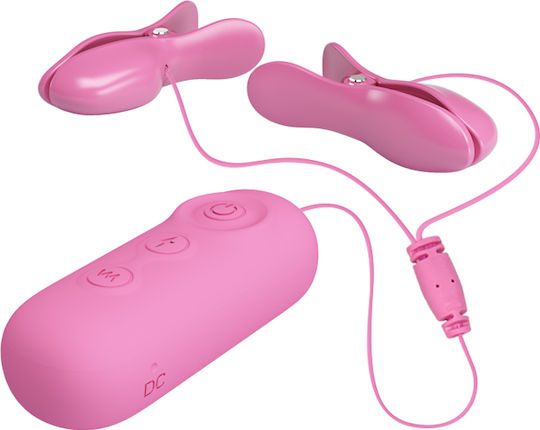 Pretty Love Nipple Clip για Ηλεκτροδιέγερση 7 Vibration Functions & 3 Electric Shock Functions σε Ροζ Χρώμα