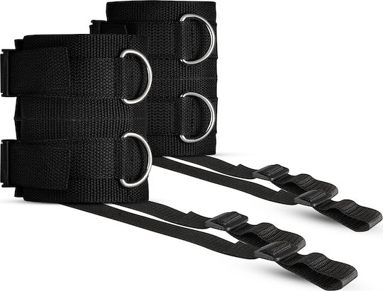 Whipped Brian Bed Restraint Kit Σετ για Δέσιμο στο Κρεβάτι σε Μαύρο Χρώμα