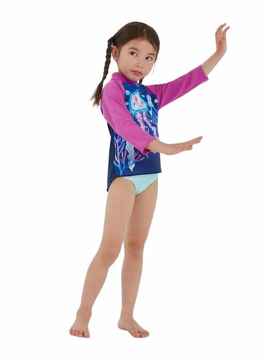 Speedo Детски Бански Блуза Фуксия
