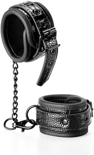 Dream Toys Blaze Luxury Fetish Hand Cuffs Белезници Black / Croco