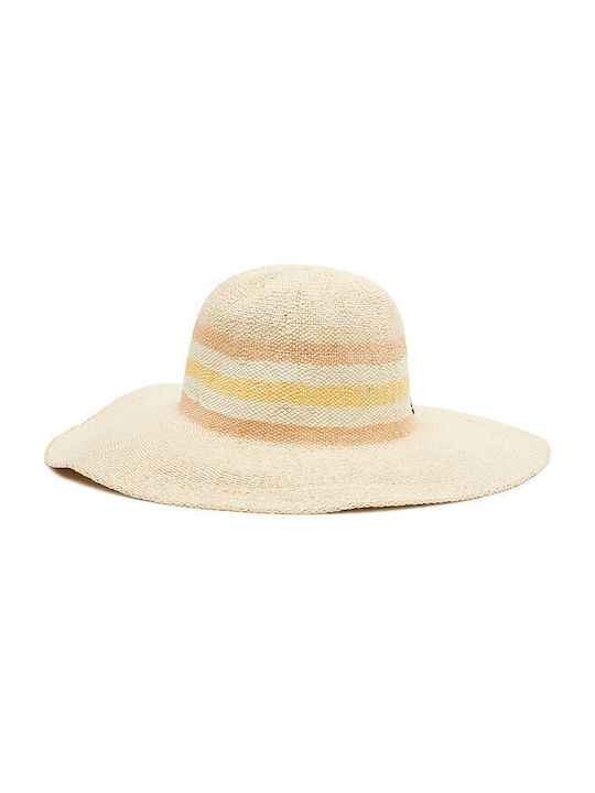 Roxy Wicker Women's Floppy Hat Colors Of Sunset Natural