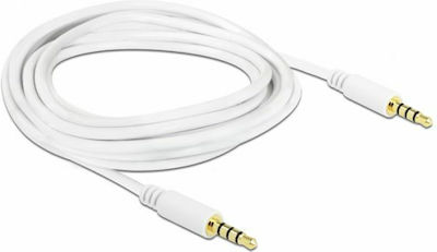 DeLock TRRS 3.5mm male - 3.5mm male Cable White 2m (83441)