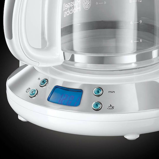 Russell Hobbs Programabilă Mașină de cafea cu filtru 1100W Alb