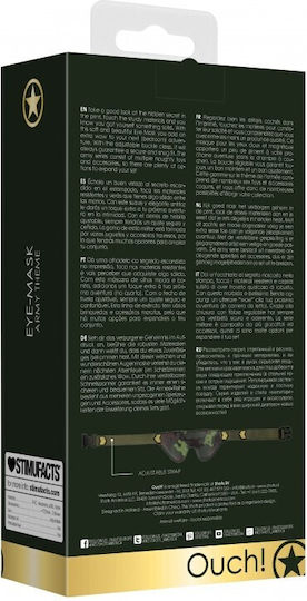 Shots Ouch! Army Theme Eye Mask BDSM Μάσκα σε Πράσινο Χρώμα